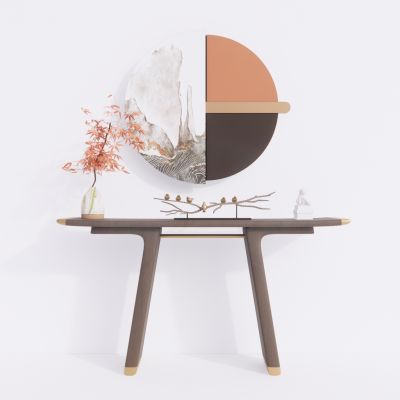 新中式玄关柜  边柜