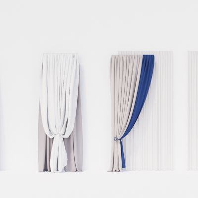 现代窗帘 布艺窗帘 纱帘