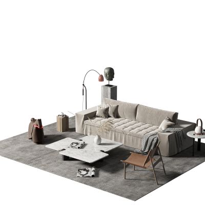 现代沙发茶几组合