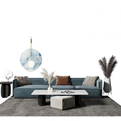 现代沙发茶几组合