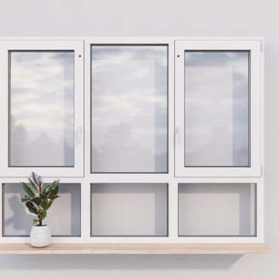 现代推拉窗 玻璃窗 单开窗 双开窗