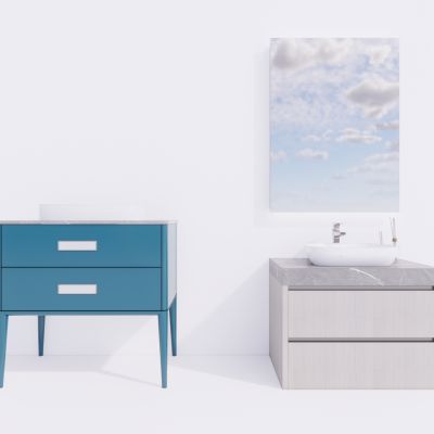 现代浴室柜 洗手台