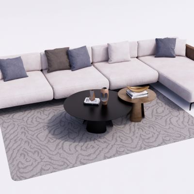 现代组合沙发  茶几