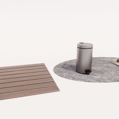 卫生间用品 垃圾桶 地垫