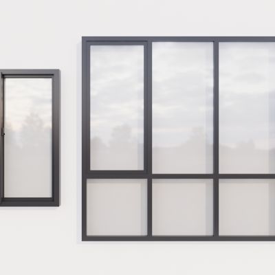 现代玻璃窗 推拉窗