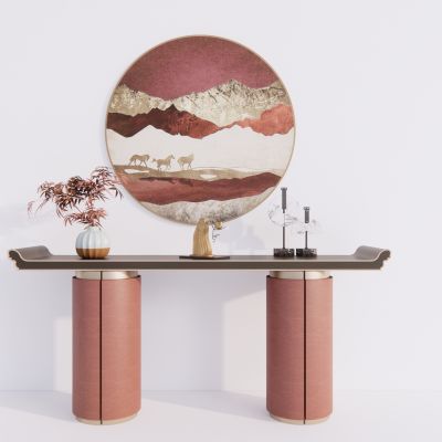 新中式玄关柜  边柜