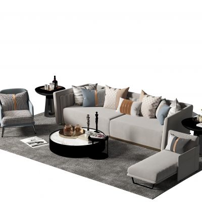 现代沙发茶几组合