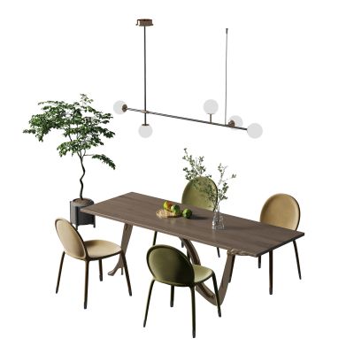 现代餐桌椅组合