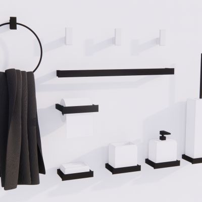 卫生间用品 摆件 架子 毛巾架