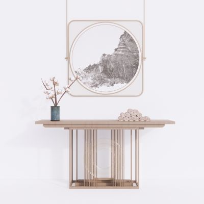 新中式玄关柜  边柜