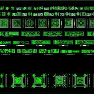 中式图案CAD图库