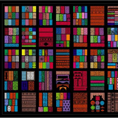 隔断雕花大全CAD图库