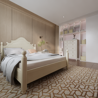 美式女孩房卧室