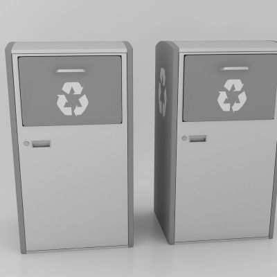 现代风格垃圾桶