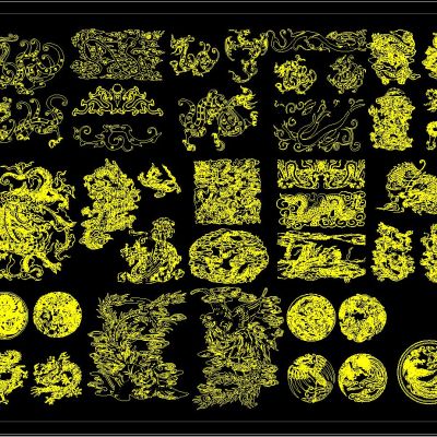 中国传统CAD龙凤图