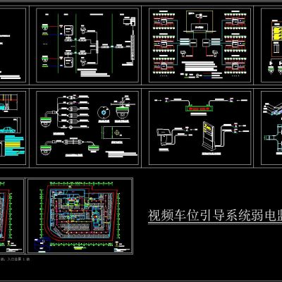 视频车位引导系统弱电监控停车场图