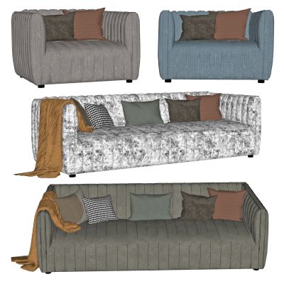 现代布艺双人沙发，单人沙发，接待沙发，办公沙发，洽谈沙发，沙发，多人沙发