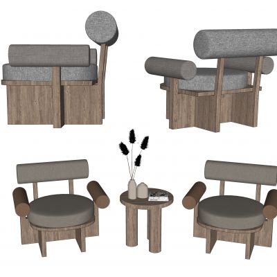 现代休闲椅，洽谈椅，木质椅，圆几，洽谈沙发，休闲沙发，异形沙发，异形椅