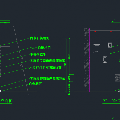 玄关衣帽柜施工图