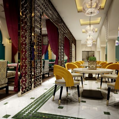 “锦”酒吧CAD施工图效果图