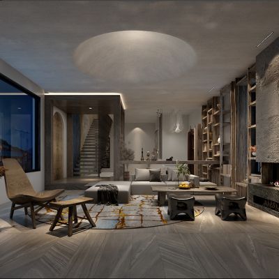 红枫湖民宿示范基地CAD施工图效果图