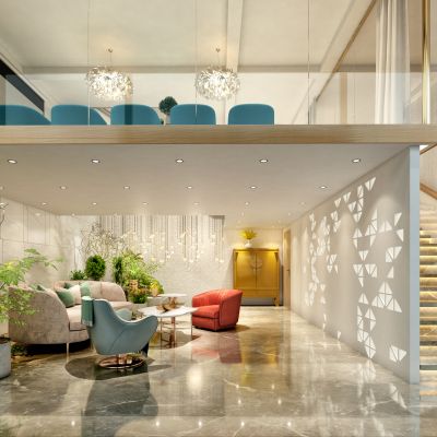 轻奢美容整形医院CAD施工图效果图