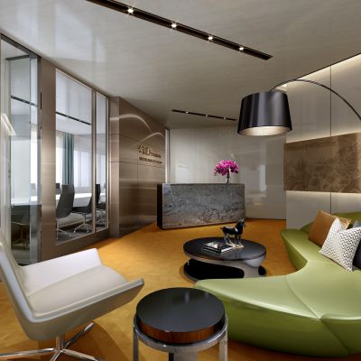 现代新加坡办事处CAD施工图效果图