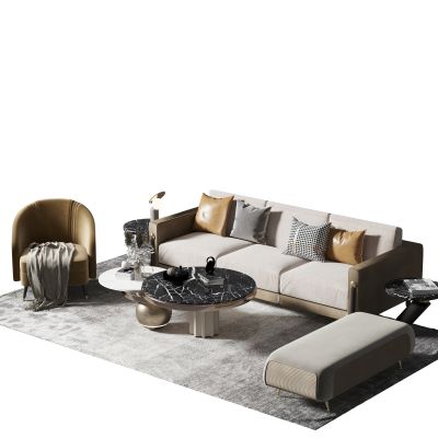 现代沙发茶几组合