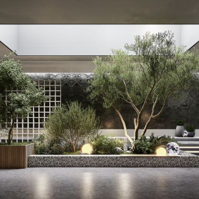 室内绿植造景小品