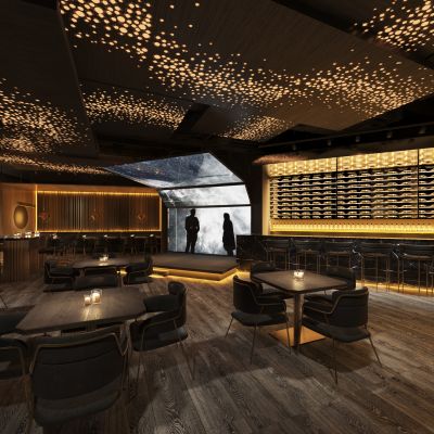 上海九麸音乐餐厅CAD施工图效果图