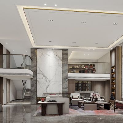 现代轻奢别墅设计施工图效果图