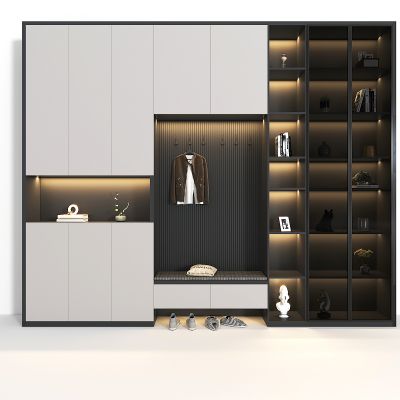 现代鞋柜组合