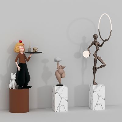 现代雕塑组合