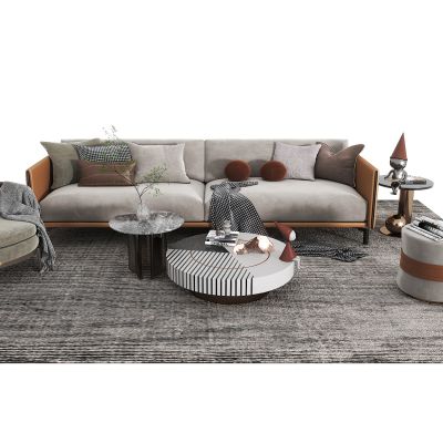 现代沙发茶几组合