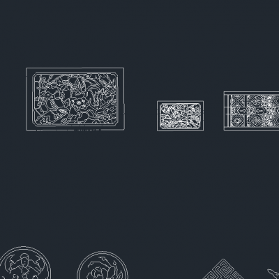 CAD中式纹样图块