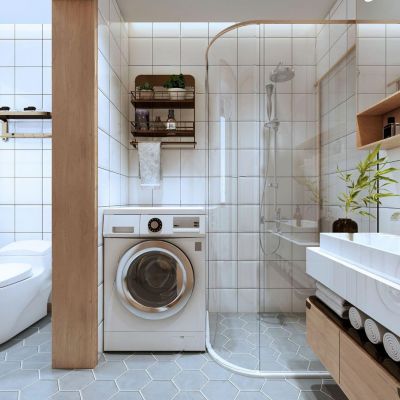 北欧卫生间浴缸组合