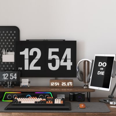 现代桌搭电脑键盘办公用品