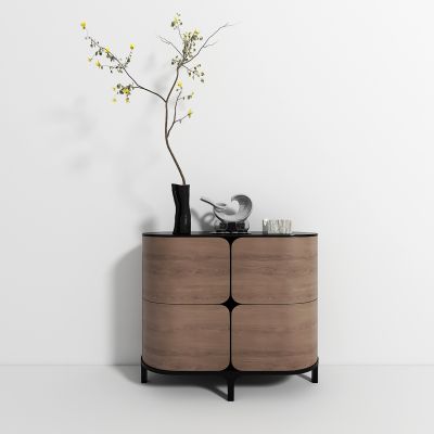 新中式玄关边柜