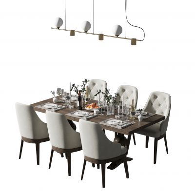 简美餐桌椅组合