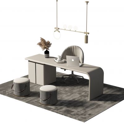 现代书桌椅组合