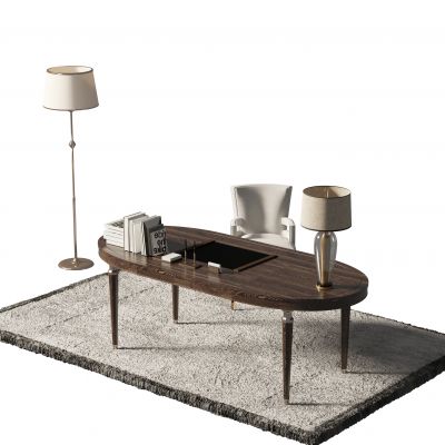 美式书桌椅组合