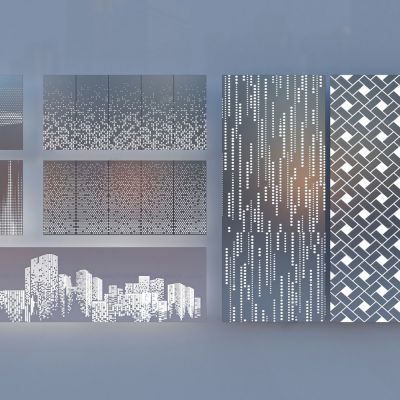 现代冲孔板_铝单板