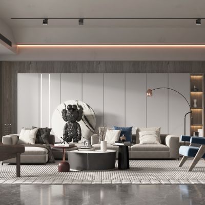 现代轻奢风格客厅