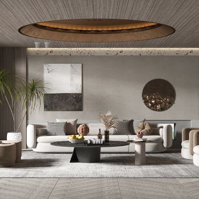 现代轻奢风格客厅