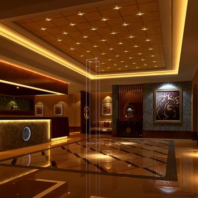 混搭风格足浴店设计施工图效果图