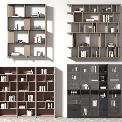 现代 书柜
