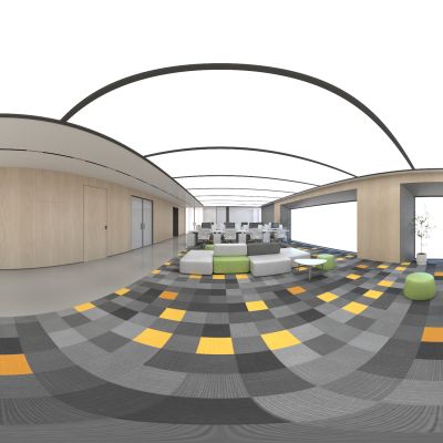 现代简约办公休闲活动洽谈区