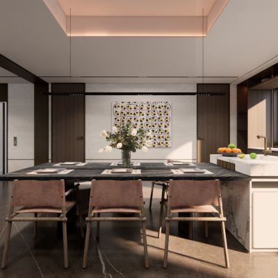 现代开放式厨房