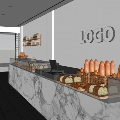 现代简约烘培咖啡甜品店