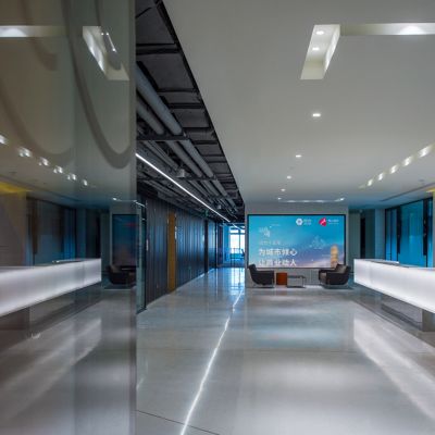 2500m²上海印力办公室CAD施工图机电图纸官方摄影